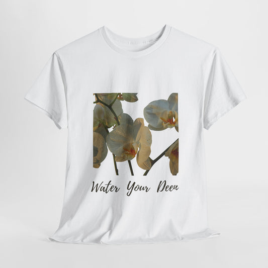Water Your Deen– Floral Tee for the Soul