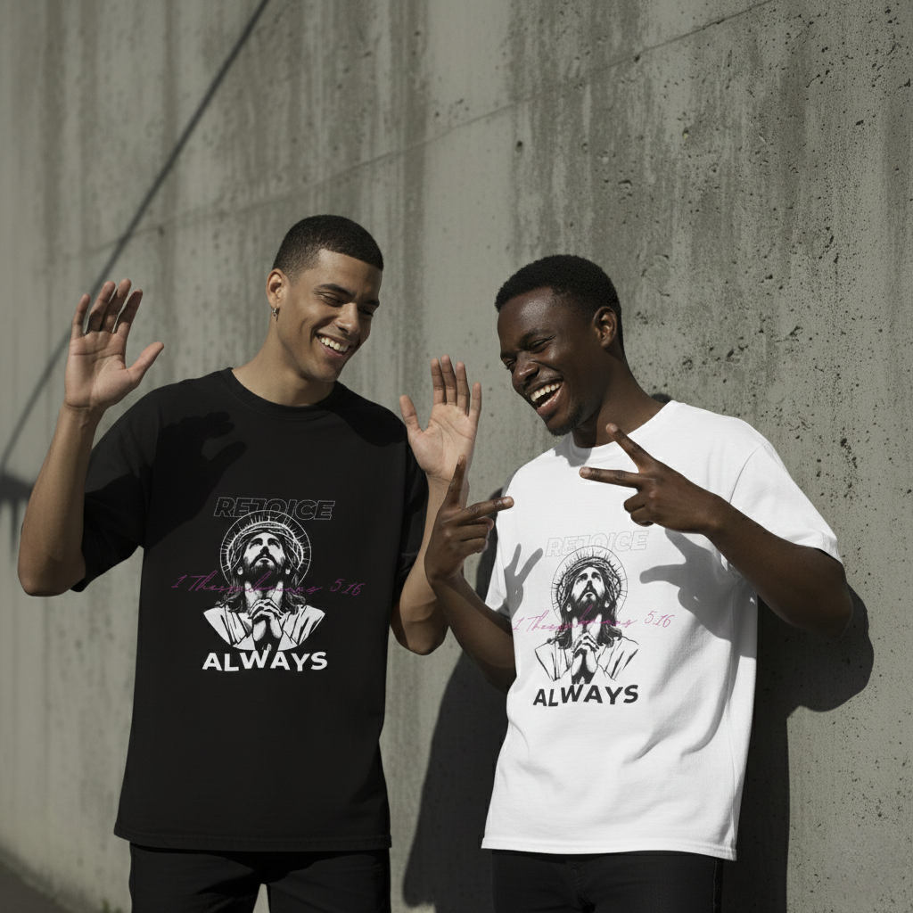 kultør Rejoice Always Tee – Inspirational Faith & Culture Streetwear