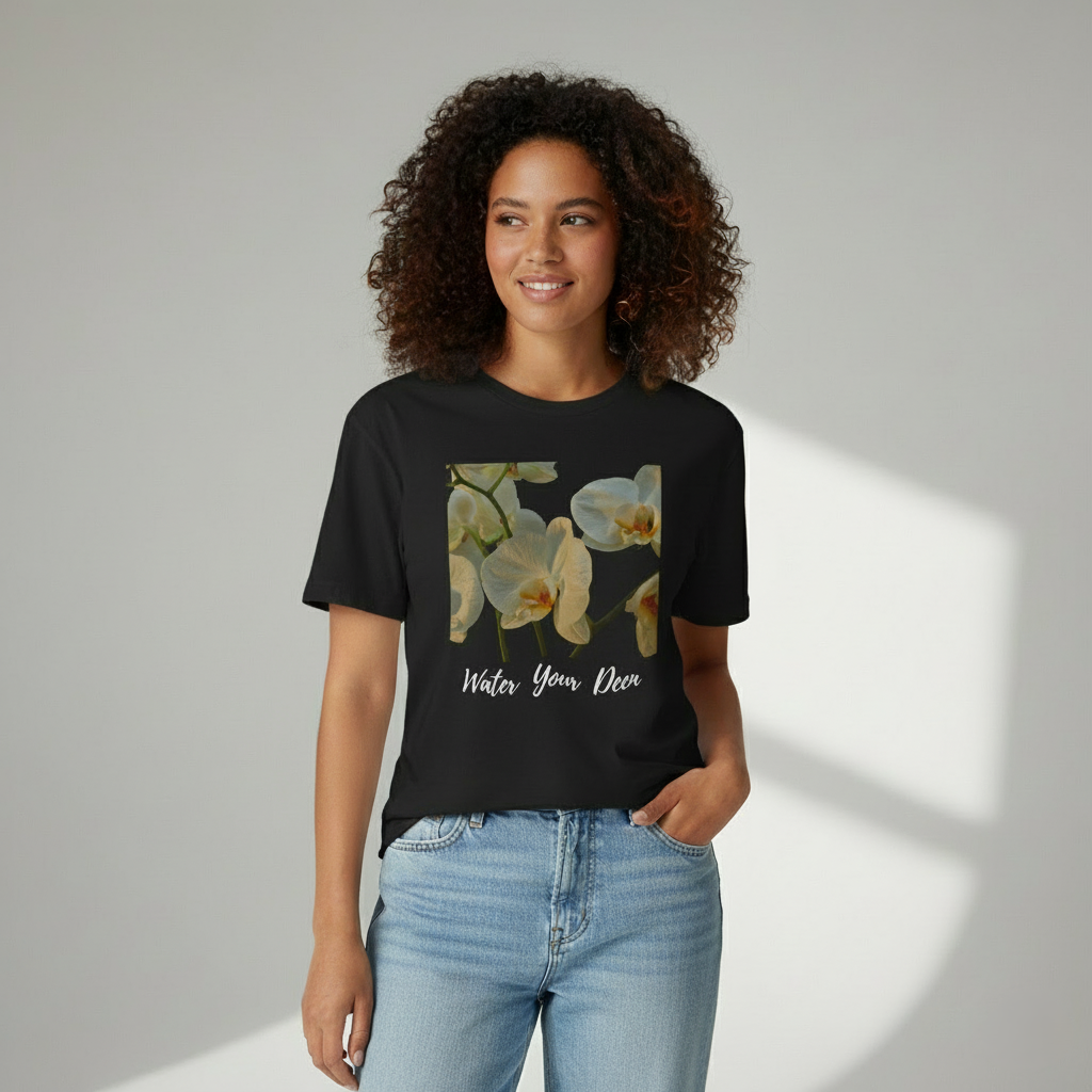 Water Your Deen– Floral Tee for the Soul